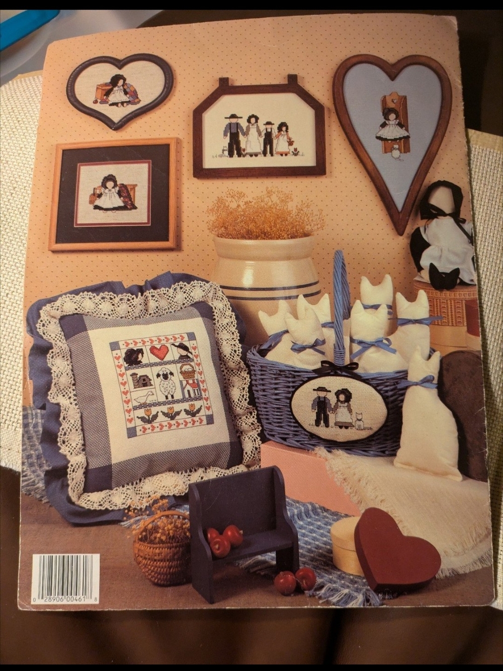 Simple Life Amish Cross Stitch Pattern with Finished Piece - Picture 4 of 4